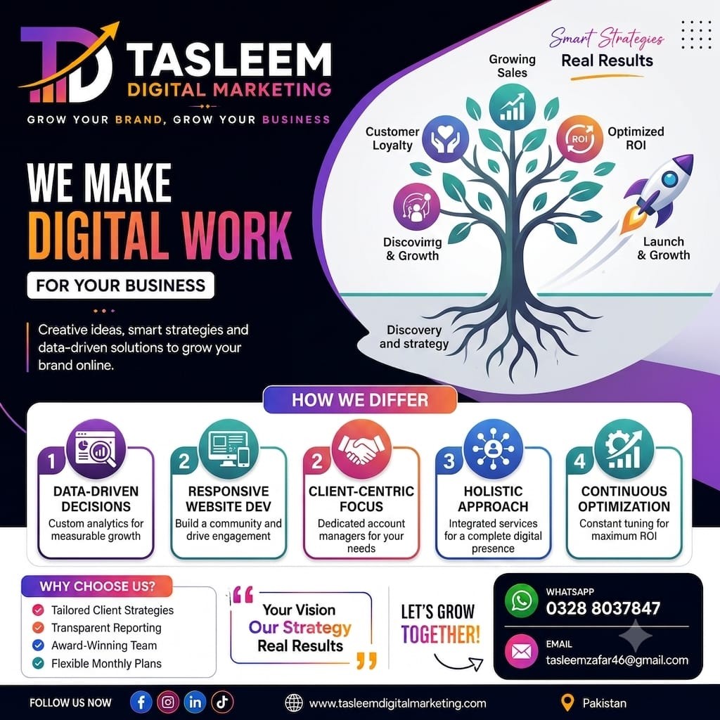 Tasleem Digital Marketing — We make digital work for your business